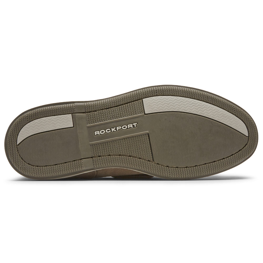 Rockport Mens Perth - Boat Shoes Grey - MPS619083